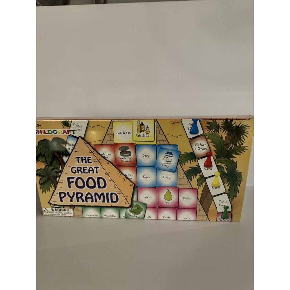 The Great Food Pyramid Game By Childcraft.  Teaches Children Healthy Eating. New